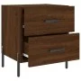 Mesita noche 2 uds madera ingeniería marrón roble 40x35x47,5 cm de vidaXL, Mesitas de noche - Ref: Foro24-827339, Precio: 98,...
