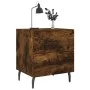 Mesita noche 2 uds madera ingeniería roble ahumado 40x35x47,5cm de vidaXL, Mesitas de noche - Ref: Foro24-827351, Precio: 65,...