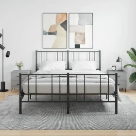 Nachttische 2 Stk. Sonomagraues Holzwerkstoff 40x35x47,5 cm von vidaXL, Nachttische - Ref: Foro24-827353, Preis: 74,90 €, Rab...