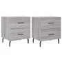 Nightstands 2 pcs Sonoma gray engineered wood 40x35x47.5 cm by vidaXL, Nightstands - Ref: Foro24-827353, Price: 74,90 €, Disc...