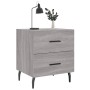 Nachttische 2 Stk. Sonomagraues Holzwerkstoff 40x35x47,5 cm von vidaXL, Nachttische - Ref: Foro24-827353, Preis: 75,66 €, Rab...