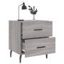Nachttische 2 Stk. Sonomagraues Holzwerkstoff 40x35x47,5 cm von vidaXL, Nachttische - Ref: Foro24-827353, Preis: 75,66 €, Rab...