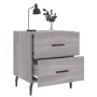 Nightstands 2 pcs Sonoma gray engineered wood 40x35x47.5 cm by vidaXL, Nightstands - Ref: Foro24-827353, Price: 74,90 €, Disc...