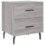 Nachttische 2 Stk. Sonomagraues Holzwerkstoff 40x35x47,5 cm von vidaXL, Nachttische - Ref: Foro24-827353, Preis: 75,66 €, Rab...
