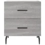 Mesitas noche 2 uds madera ingeniería gris Sonoma 40x35x47,5 cm de vidaXL, Mesitas de noche - Ref: Foro24-827353, Precio: 74,...