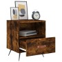 Nachttisch 2 Stk. Holzwerkstoff Eiche geräuchert 40x35x47,5cm von vidaXL, Nachttische - Ref: Foro24-827383, Preis: 53,36 €, R...