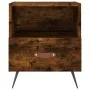 Bedside table 2 units smoked oak engineered wood 40x35x47.5cm by vidaXL, Nightstands - Ref: Foro24-827383, Price: 52,91 €, Di...