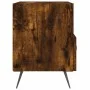 Bedside table 2 units smoked oak engineered wood 40x35x47.5cm by vidaXL, Nightstands - Ref: Foro24-827383, Price: 52,91 €, Di...