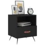 Mesitas de noche 2 uds madera ingeniería negro 40x35x47,5 cm de vidaXL, Mesitas de noche - Ref: Foro24-827375, Precio: 73,54 ...
