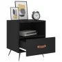 Mesitas de noche 2 uds madera ingeniería negro 40x35x47,5 cm de vidaXL, Mesitas de noche - Ref: Foro24-827375, Precio: 73,54 ...