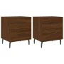 Nachttisch 2 Stk. Ingenieurholz braune Eiche 40x35x47,5 cm von vidaXL, Nachttische - Ref: Foro24-827355, Preis: 67,24 €, Raba...