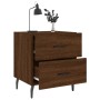 Mesita noche 2 uds madera ingeniería marrón roble 40x35x47,5 cm de vidaXL, Mesitas de noche - Ref: Foro24-827355, Precio: 75,...