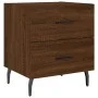 Nachttisch 2 Stk. Ingenieurholz braune Eiche 40x35x47,5 cm von vidaXL, Nachttische - Ref: Foro24-827355, Preis: 67,24 €, Raba...