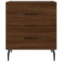 Nachttisch 2 Stk. Ingenieurholz braune Eiche 40x35x47,5 cm von vidaXL, Nachttische - Ref: Foro24-827355, Preis: 67,24 €, Raba...