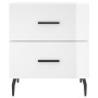 Nightstand 2 pcs glossy white engineered wood 40x35x47.5cm by vidaXL, Nightstands - Ref: Foro24-827345, Price: 98,57 €, Disco...