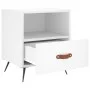 Mesita de noche madera de ingeniería blanco 40x35x47,5 cm de vidaXL, Mesitas de noche - Ref: Foro24-827372, Precio: 42,56 €, ...
