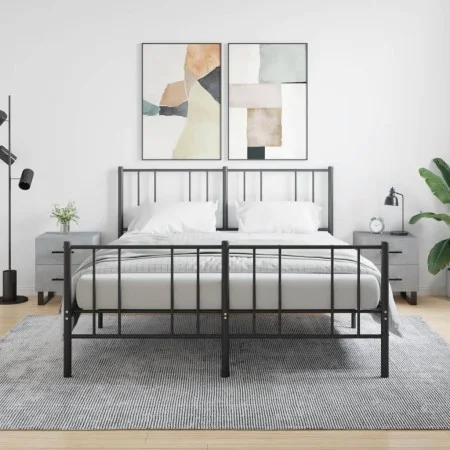 Nightstand 2 pcs concrete gray engineered wood 40x35x47.5cm by vidaXL, Nightstands - Ref: Foro24-827365, Price: 92,66 €, Disc...