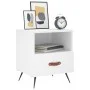 Nachttische 2 Stück, Holzwerkstoff, weiß, 40 x 35 x 47,5 cm von vidaXL, Nachttische - Ref: Foro24-827373, Preis: 54,45 €, Rab...