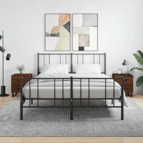 Mesita noche 2 uds madera ingeniería marrón roble 40x35x47,5 cm de vidaXL, Mesitas de noche - Ref: Foro24-827371, Precio: 66,...