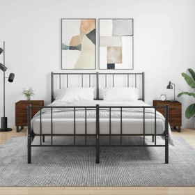 Nachttisch, 2 Stück, Eichenbraun, Holzwerkstoff, 40 x 35 x 47,5 cm von vidaXL, Nachttische - Ref: Foro24-827371, Preis: 66,99...