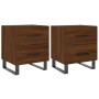 Nachttisch, 2 Stück, Eichenbraun, Holzwerkstoff, 40 x 35 x 47,5 cm von vidaXL, Nachttische - Ref: Foro24-827371, Preis: 66,99...
