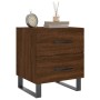 Nachttisch, 2 Stück, Eichenbraun, Holzwerkstoff, 40 x 35 x 47,5 cm von vidaXL, Nachttische - Ref: Foro24-827371, Preis: 66,99...