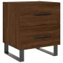Nightstand 2 pcs oak brown engineered wood 40x35x47.5 cm by vidaXL, Nightstands - Ref: Foro24-827371, Price: 66,99 €, Discoun...