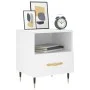 Mesita de noche madera de ingeniería blanco 40x35x47,5 cm de vidaXL, Mesitas de noche - Ref: Foro24-827388, Precio: 43,48 €, ...