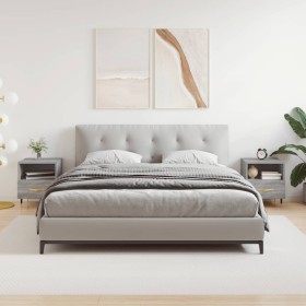 Nachttische 2 Stk. Sonomagraues Holzwerkstoff 40x35x47,5 cm von vidaXL, Nachttische - Ref: Foro24-827401, Preis: 60,81 €, Rab...