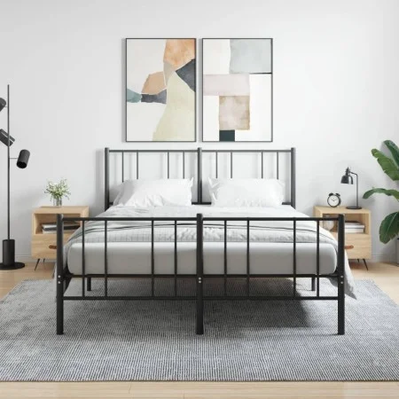 Mesita noche 2 uds madera ingeniería roble Sonoma 40x35x47,5 cm de vidaXL, Mesitas de noche - Ref: Foro24-827379, Precio: 71,...
