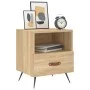 Mesita noche 2 uds madera ingeniería roble Sonoma 40x35x47,5 cm de vidaXL, Mesitas de noche - Ref: Foro24-827379, Precio: 71,...