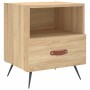 Mesita noche 2 uds madera ingeniería roble Sonoma 40x35x47,5 cm by vidaXL, Nightstands - Ref: Foro24-827379, Price: 72,08 €, ...