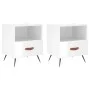Nightstand 2 pcs glossy white engineered wood 40x35x47.5cm by vidaXL, Nightstands - Ref: Foro24-827377, Price: 77,29 €, Disco...