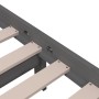 Grauer Massivholzbettrahmen 140x190 cm von vidaXL, Betten und Lattenroste - Ref: Foro24-814866, Preis: 96,58 €, Rabatt: %