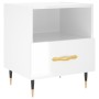 Glossy white engineered wood bedside table 40x35x47.5cm by vidaXL, Nightstands - Ref: Foro24-827392, Price: 45,27 €, Discount: %