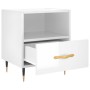 Glossy white engineered wood bedside table 40x35x47.5cm by vidaXL, Nightstands - Ref: Foro24-827392, Price: 45,27 €, Discount: %