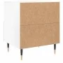 Glänzend weißer Nachttisch aus Holzwerkstoff, 40 x 35 x 47,5 cm von vidaXL, Nachttische - Ref: Foro24-827392, Preis: 45,27 €,...