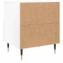 Glänzend weißer Nachttisch aus Holzwerkstoff, 40 x 35 x 47,5 cm von vidaXL, Nachttische - Ref: Foro24-827392, Preis: 45,27 €,...