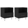 Mesitas de noche 2 uds madera ingeniería negro 40x35x47,5 cm de vidaXL, Mesitas de noche - Ref: Foro24-827423, Precio: 52,91 ...