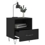 Nachttische 2 Stück, schwarzes Holzwerkstoff, 40 x 35 x 47,5 cm von vidaXL, Nachttische - Ref: Foro24-827423, Preis: 52,97 €,...