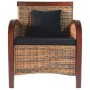 Sillón de ratán tejido a mano