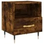 Nachttisch aus geräuchertem Eichenholzwerkstoff, 40 x 35 x 47,5 cm von vidaXL, Nachttische - Ref: Foro24-827398, Preis: 40,96...