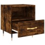 Nachttisch aus geräuchertem Eichenholzwerkstoff, 40 x 35 x 47,5 cm von vidaXL, Nachttische - Ref: Foro24-827398, Preis: 41,50...