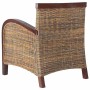 Sillón de ratán tejido a mano