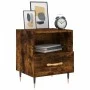 Nightstand 2 pcs engineered wood smoked oak 40x35x47.5cm by vidaXL, Nightstands - Ref: Foro24-827399, Price: 70,88 €, Discoun...