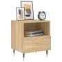 Bedside table 2 units engineered wood Sonoma oak 40x35x47.5 cm by vidaXL, Nightstands - Ref: Foro24-827395, Price: 71,04 €, D...
