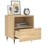 Bedside table 2 units engineered wood Sonoma oak 40x35x47.5 cm by vidaXL, Nightstands - Ref: Foro24-827395, Price: 71,04 €, D...