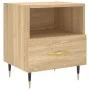 Bedside table 2 units engineered wood Sonoma oak 40x35x47.5 cm by vidaXL, Nightstands - Ref: Foro24-827395, Price: 71,04 €, D...