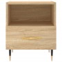 Bedside table 2 units engineered wood Sonoma oak 40x35x47.5 cm by vidaXL, Nightstands - Ref: Foro24-827395, Price: 71,93 €, D...