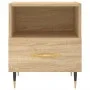 Bedside table 2 units engineered wood Sonoma oak 40x35x47.5 cm by vidaXL, Nightstands - Ref: Foro24-827395, Price: 71,04 €, D...